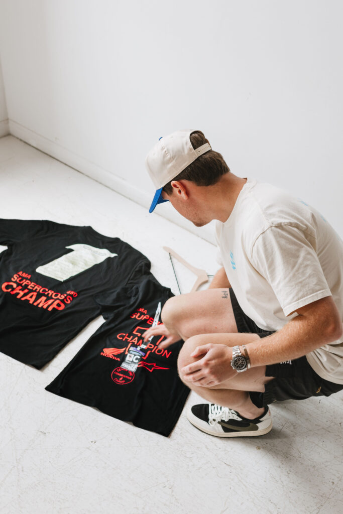 Custom printed apparel produced for Montague by From The Ashes Naples